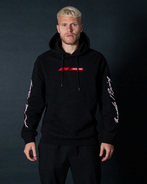 Φουτερ με Κουκουλα ανδρικα Sprayground Formula 1 World Tour Hoody μαυρα | 4561YCFJN