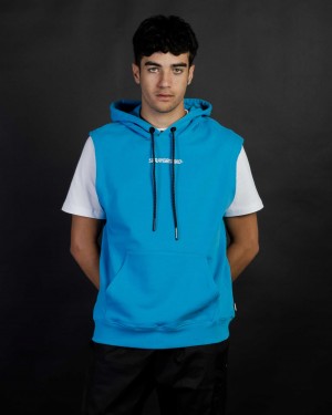 Φουτερ με Κουκουλα ανδρικα Sprayground With-out μπλε | 7489EVHJQ